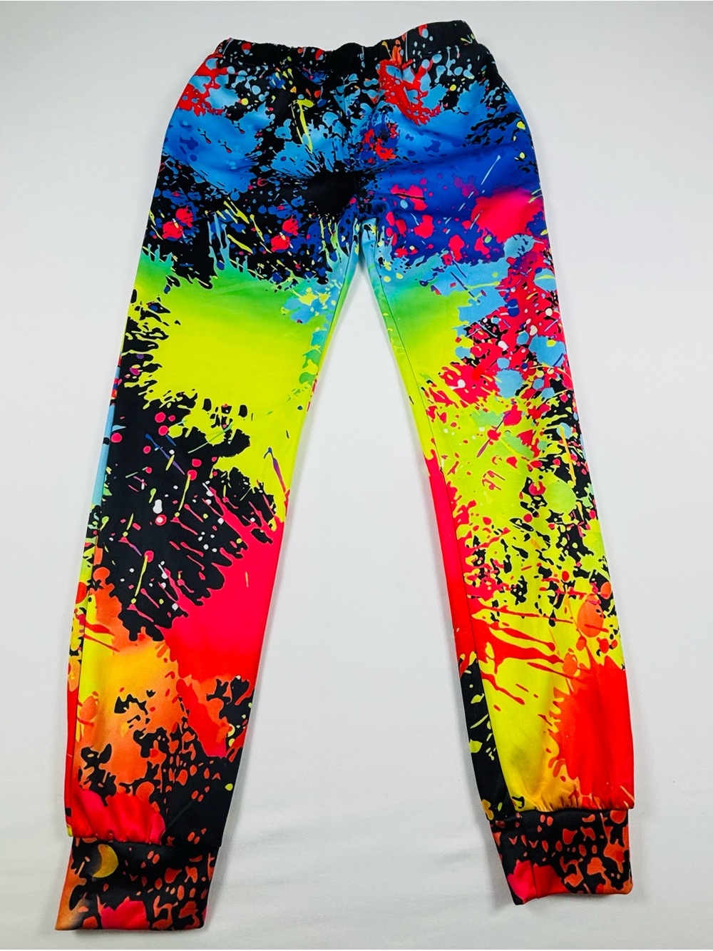 Kids Neon Splash Jogger Pants - Multicolor W704